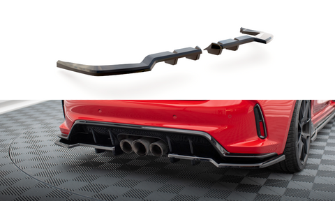 Maxton Design - Central Rear Splitter (with Vertical Bars) V.1 Honda Civic Type R MK11 Rear Diffuser Maxton Design royalty-bespoke.myshopify.com