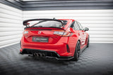 Maxton Design - Central Rear Splitter (with Vertical Bars) V.1 Honda Civic Type R MK11 Rear Diffuser Maxton Design royalty-bespoke.myshopify.com