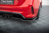 Maxton Design - Central Rear Splitter (with Vertical Bars) V.1 Honda Civic Type R MK11 Rear Diffuser Maxton Design royalty-bespoke.myshopify.com