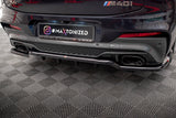 Maxton Design - Central Rear Splitter (with Vertical Bars) V.2 BMW X4 M40i G02 Rear Diffuser Maxton Design royalty-bespoke.myshopify.com