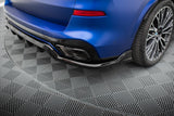 Maxton Design - Central Rear Splitter (with Vertical Bars) V.2 BMW X5 M-Pack G05 (Facelift) Rear Diffuser Maxton Design royalty-bespoke.myshopify.com