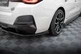 Maxton Design - Central Rear Splitter (with Vertical Bars) V.2 BMW I4 M-Pack G26 Rear Diffuser Maxton Design royalty-bespoke.myshopify.com