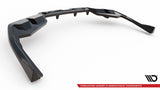 Maxton Design - Central Rear Splitter (with Vertical Bars) V.2 BMW I4 M-Pack G26 Rear Diffuser Maxton Design royalty-bespoke.myshopify.com