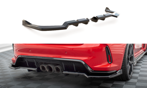 Maxton Design - Central Rear Splitter (with Vertical Bars) V.2 Honda Civic Type R MK11 Rear Diffuser Maxton Design royalty-bespoke.myshopify.com