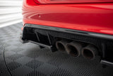 Maxton Design - Central Rear Splitter (with Vertical Bars) V.2 Honda Civic Type R MK11 Rear Diffuser Maxton Design royalty-bespoke.myshopify.com