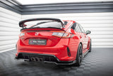 Maxton Design - Central Rear Splitter (with Vertical Bars) V.2 Honda Civic Type R MK11 Rear Diffuser Maxton Design royalty-bespoke.myshopify.com