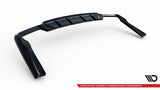 Maxton Design - Central Rear Splitter (with Vertical Bars) V.2 Mercedes Benz GLC63 AMG SUV X253 Rear Diffuser Maxton Design royalty-bespoke.myshopify.com