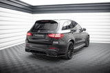 Maxton Design - Central Rear Splitter (with Vertical Bars) V.2 Mercedes Benz GLC63 AMG SUV X253 Rear Diffuser Maxton Design royalty-bespoke.myshopify.com