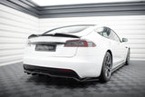 Maxton Design - Central Rear Splitter (with Vertical Bars) V.2 Tesla Model S Plaid MK1 (Facelift) Rear Diffuser Maxton Design royalty-bespoke.myshopify.com
