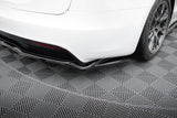 Maxton Design - Central Rear Splitter (with Vertical Bars) V.2 Tesla Model S Plaid MK1 (Facelift) Rear Diffuser Maxton Design royalty-bespoke.myshopify.com