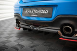 Maxton Design - Central Rear Splitter (with Vertical Bars) V.2 Toyota GR86 MK1 Rear Diffuser Maxton Design royalty-bespoke.myshopify.com