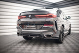 Maxton Design - Central Rear Splitter (with Vertical Bars) V.3 BMW X6 M-Pack G06 Rear Diffuser Maxton Design royalty-bespoke.myshopify.com
