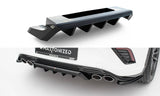 Maxton Design - Central Rear Splitter (with Vertical Bars) Volkswagen T-Roc R MK1 Rear Diffuser Maxton Design royalty-bespoke.myshopify.com