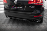 Maxton Design - Central Rear Splitter (with Vertical Bars) Volkswagen Touareg MK2 Rear Diffuser Maxton Design royalty-bespoke.myshopify.com