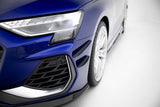 Maxton Design - Front Bumper Canards Audi A3 S-Line Sedan / S3 Sedan 8Y (Facelift) - Royal Body Kits