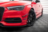 Maxton Design - Front Bumper Canards Audi S3 / A3 S-Line 8V Sedan / Cabrio - Royal Body Kits