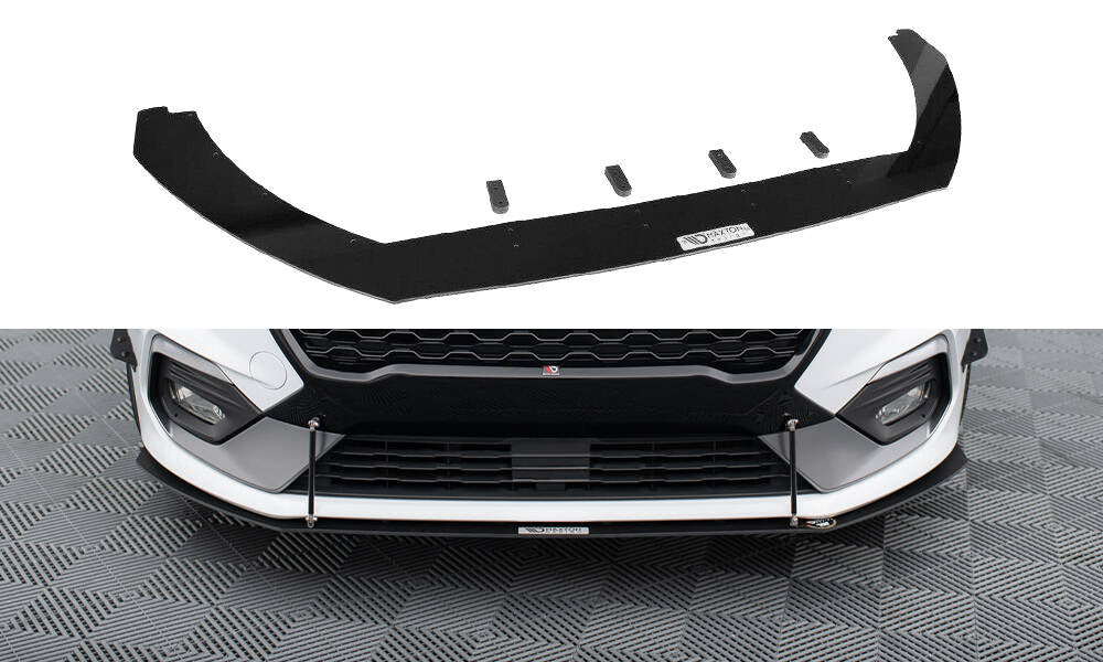 Maxton Design - Front Racing Splitter V.2 Ford Fiesta ST / ST-Line MK8 ...