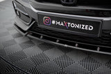 Maxton Design - Front Splitter + Flaps Honda Civic Sport MK10