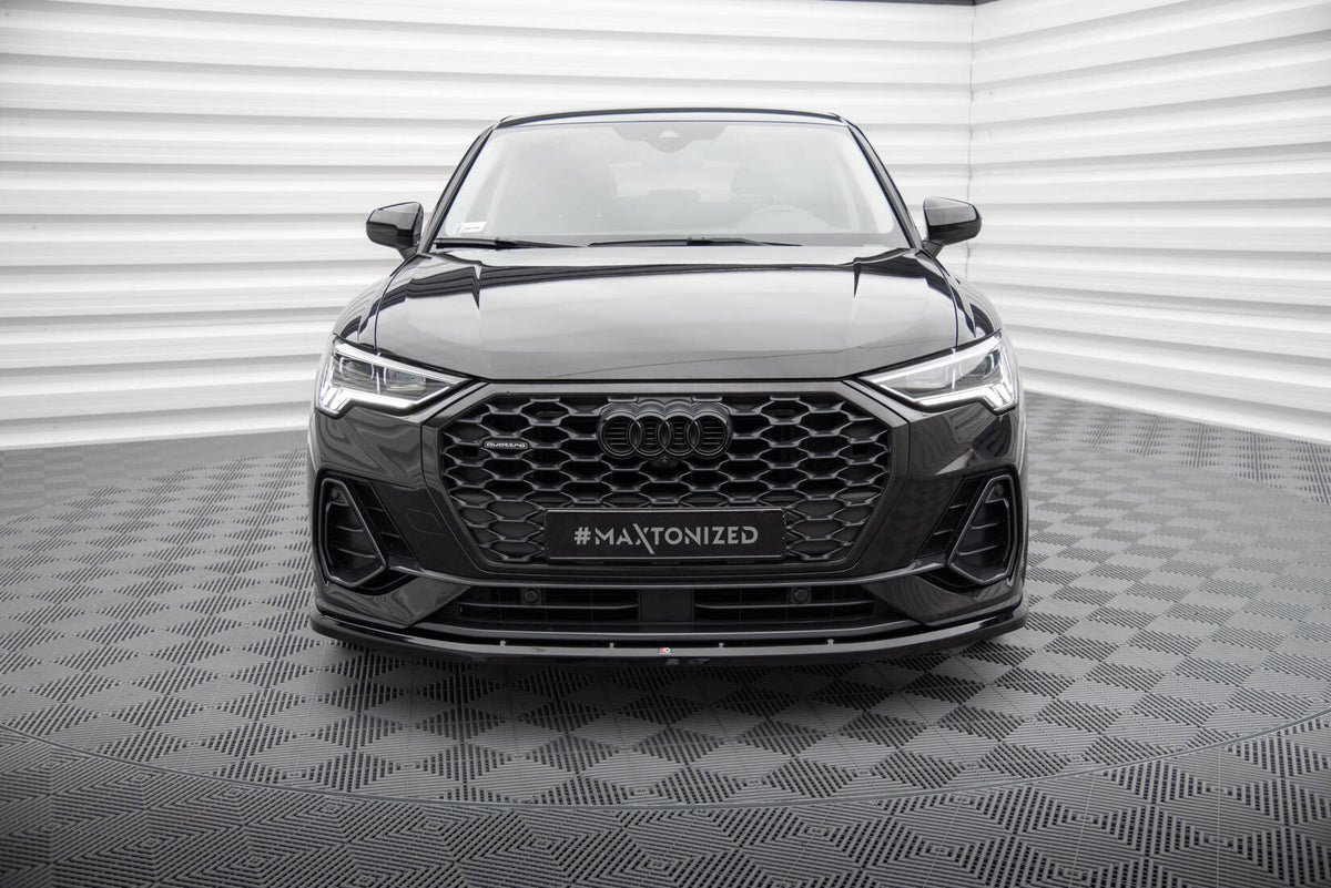 Maxton Kit Maxton Design - Front Splitter V.1 Audi Q3 S-Line Sportback F3 - AU-Q3 ...