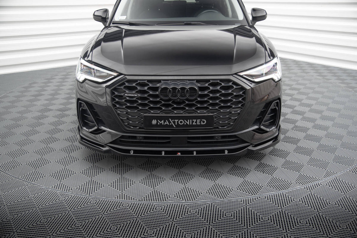 Maxton Kit Maxton Design - Front Splitter V.2 Audi Q3 S-Line Sportback F3 - AU-Q3 ...