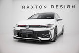 Maxton Design - Front Splitter V.2 + Flaps Volkswagen Golf GTI / GTE / R-Line MK8 (Facelift) - Royal Body Kits