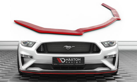 Maxton Design - Front Splitter V.2 Ford Mustang MK6 (Facelift)