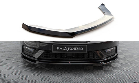 Maxton Design - Front Splitter V.2 Seat Leon MK3 (Facelift) Front Spoiler Maxton Design royalty-bespoke.myshopify.com
