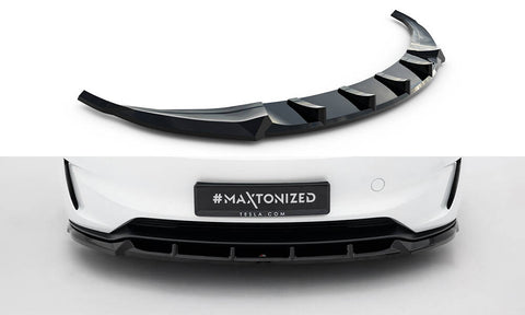 Maxton Design - Front Splitter V.2 Tesla Model 3 Performance MK1 (Facelift) - Royal Body Kits