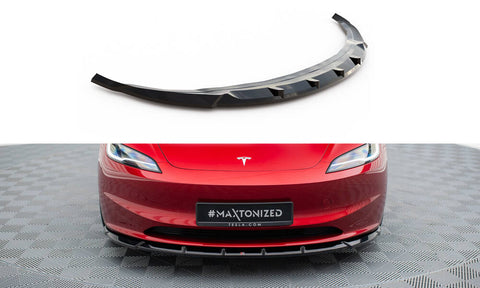 Maxton Design - Front Splitter V.2 Tesla Model 3 Project Highland (Facelift) Front Spoiler Maxton Design royalty-bespoke.myshopify.com