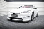 Maxton Design - Front Splitter V.2 Tesla Model S Plaid MK1 (Facelift)