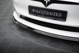 Maxton Design - Front Splitter V.2 Tesla Model S Plaid MK1 (Facelift) Front Spoiler Maxton Design royalty-bespoke.myshopify.com