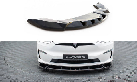 Maxton Design - Front Splitter V.2 Tesla Model X MK1 (Facelift)