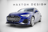 Maxton Design - Front Splitter V.3 Audi A3 S-Line Sedan / S3 Sedan 8Y (Facelift) - Royal Body Kits