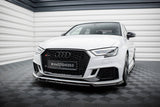 Maxton Design - Front Splitter V.3 Audi RS3 8V Sedan (Facelift) Front Spoiler Maxton Design royalty-bespoke.myshopify.com