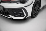 Maxton Design - Front Splitter V.3 + Flaps Volkswagen Golf GTI / GTE / R-Line MK8 (Facelift) - Royal Body Kits