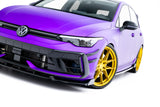 Maxton Design - Front Splitter V.3 + Flaps Volkswagen Golf R MK8 (Facelift) - Royal Body Kits