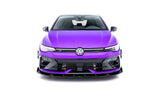 Maxton Design - Front Splitter V.3 + Flaps Volkswagen Golf R MK8 (Facelift) - Royal Body Kits