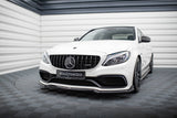 Maxton Design - Front Splitter V.3 Mercedes Benz C63 AMG Sedan/Estate W205/S205 Front Spoiler Maxton Design royalty-bespoke.myshopify.com