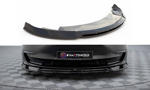 Maxton Design - Front Splitter V.3 Tesla Model 3 Front Spoiler Maxton Design royalty-bespoke.myshopify.com