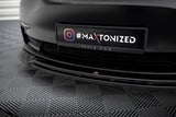 Maxton Design - Front Splitter V.3 Tesla Model 3 Front Spoiler Maxton Design royalty-bespoke.myshopify.com