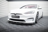 Maxton Design - Front Splitter V.3 Tesla Model S Plaid MK1 (Facelift) Front Spoiler Maxton Design royalty-bespoke.myshopify.com