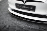 Maxton Design - Front Splitter V.3 Tesla Model S Plaid MK1 (Facelift) Front Spoiler Maxton Design royalty-bespoke.myshopify.com