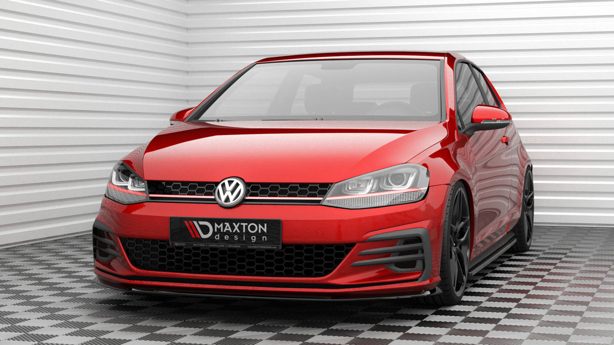 Maxton Kit Maxton Design - Front Splitter V.3 Volkswagen Golf GTI MK7.5 - VW-GO-7F ...