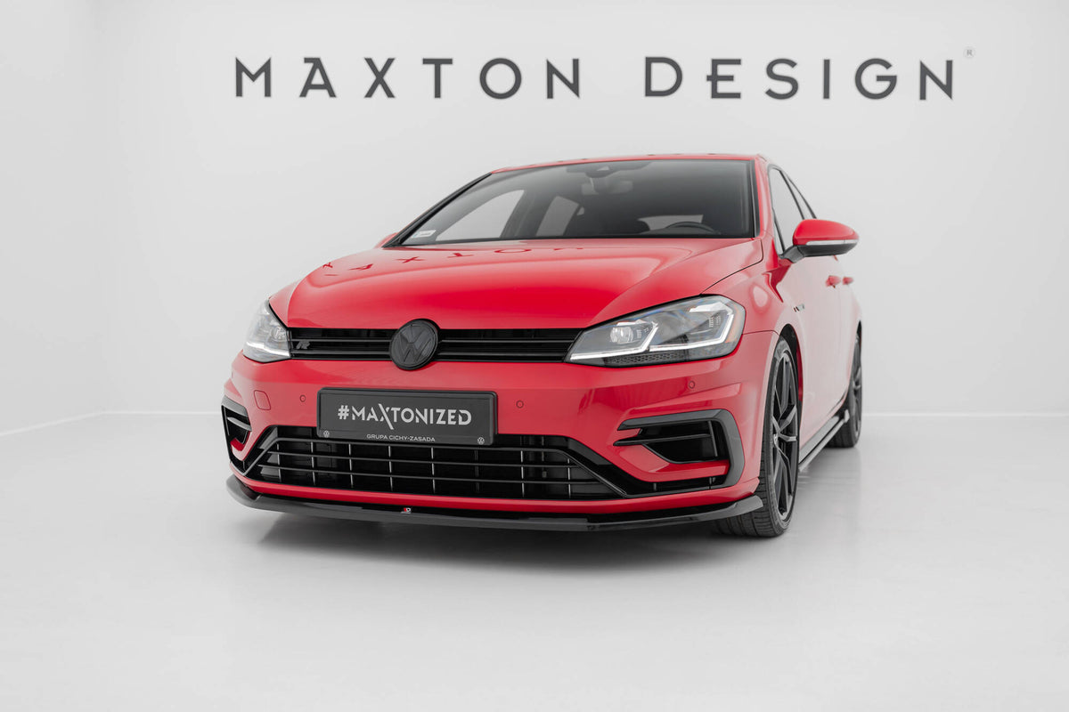 Maxton Design - Front Splitter V.6 Volkswagen Golf R / R-Line MK7.5 ...