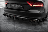 Maxton Design - Rear Valance Audi S7 C7 Rear Diffuser Maxton Design royalty-bespoke.myshopify.com Gloss Black / Yes / No Gloss Black Yes No