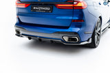 Maxton Design - Carbon Fiber Rear Diffuser BMW X7 M-Pack G07 / G07 (Facelift) (Version with tow bar) - Royal Body Kits