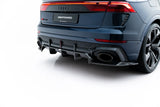 Maxton Design - Carbon Fiber Rear Splitter (with Vertical Bars) Audi RSQ8 MK1 (Facelift) - Royal Body Kits