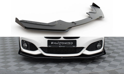 Maxton Design - Racing Durability Front Splitter V.3 + Flaps BMW Series 1 F20 M-Pack (Facelift) / M140i Front Spoiler Maxton Design royalty-bespoke.myshopify.com