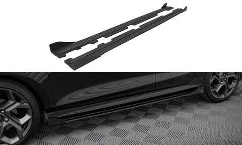 Maxton Design - Racing Durability Side Skirts Diffusers + Flaps Ford Fiesta ST / ST-Line MK8