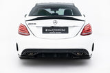 Maxton Design - Rear Side Splitters Mercedes Benz C-Class AMG-Line Sedan W205 - Royal Body Kits